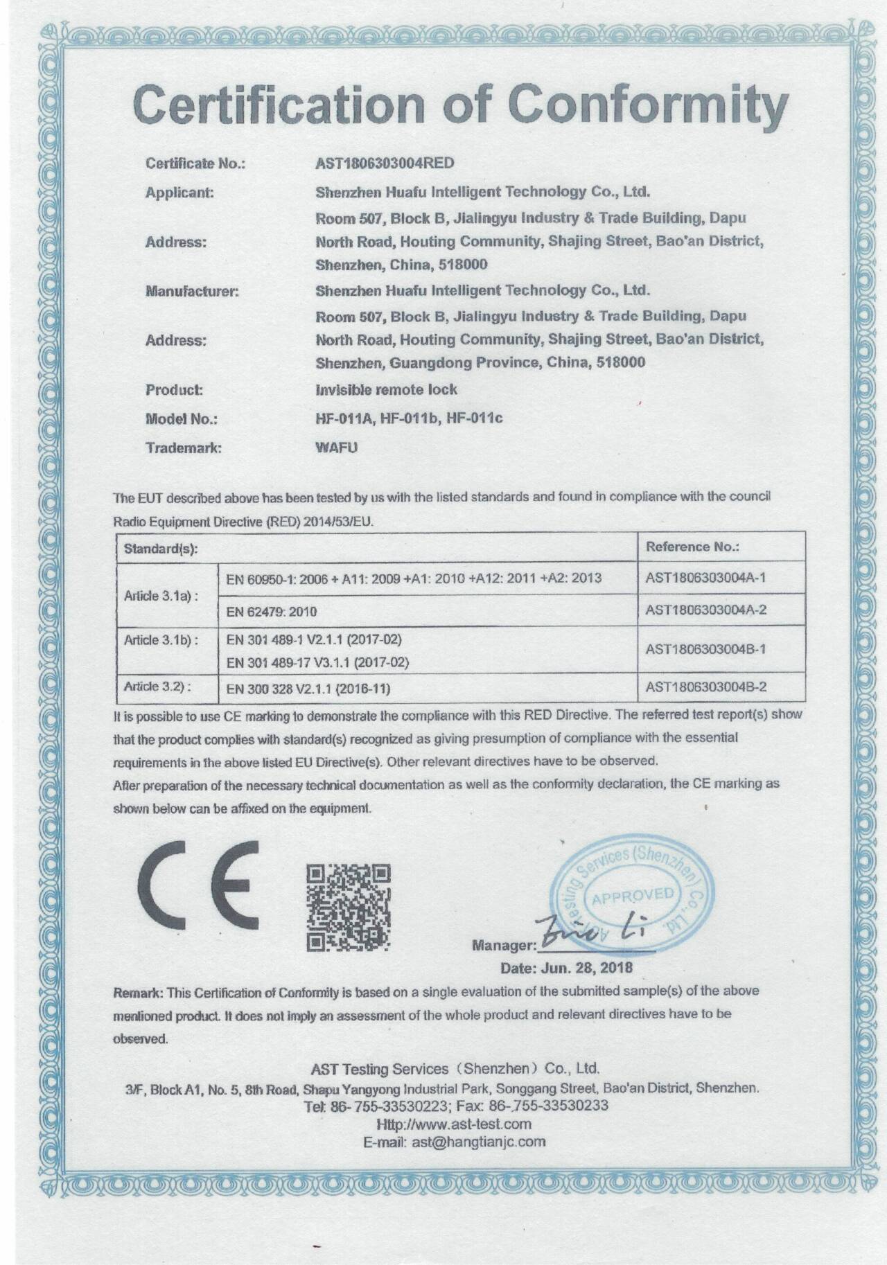 CE-Zertifikat