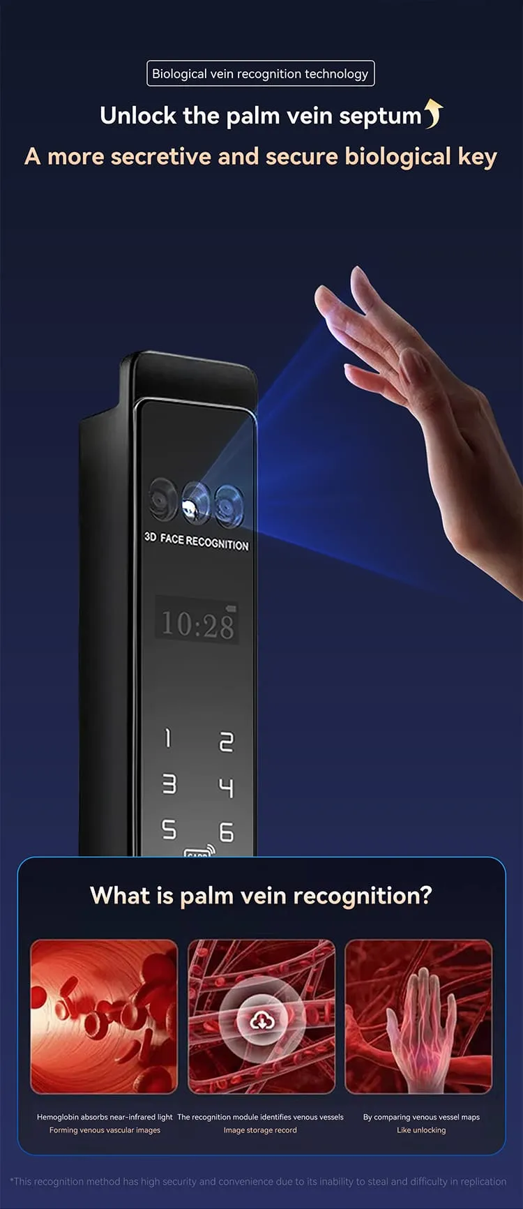 WAFU WF-H2 7-in-1 Smart Lock — smart lock, face recognition | detail image 5