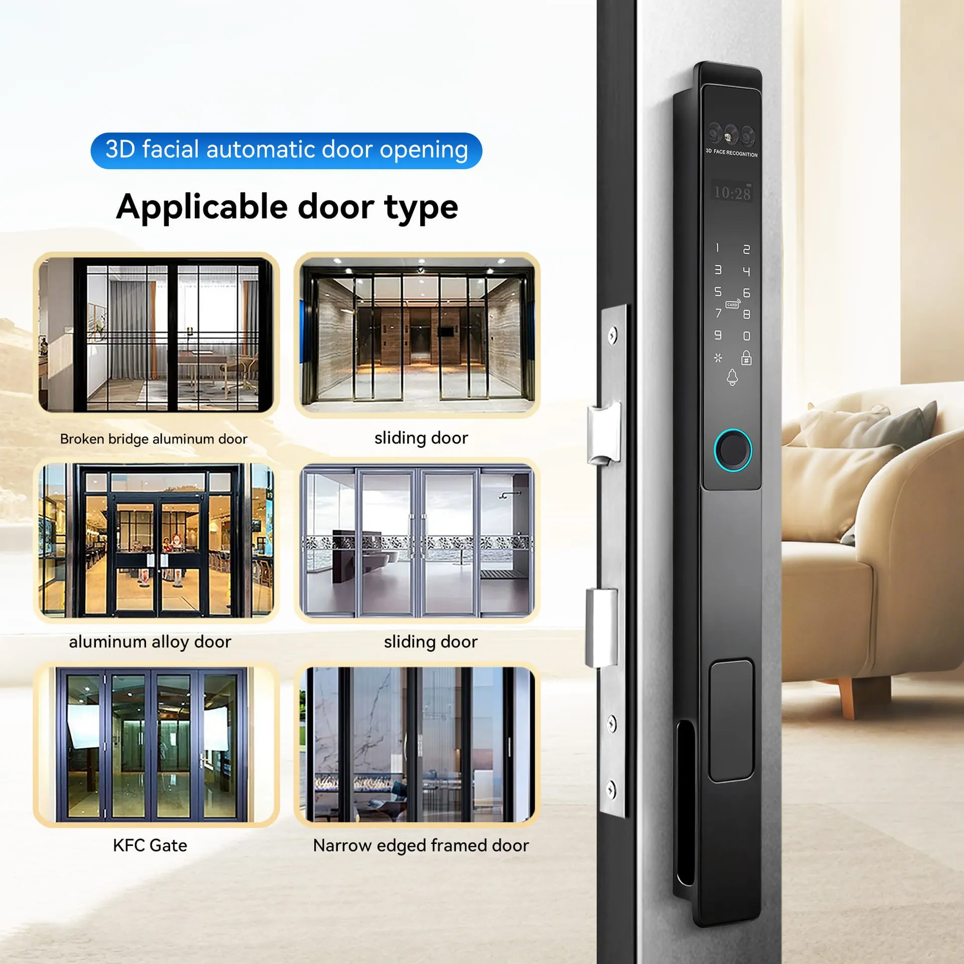 WAFU WF-H2 7-in-1 Smart Lock — smart lock, face recognition | product photo 2