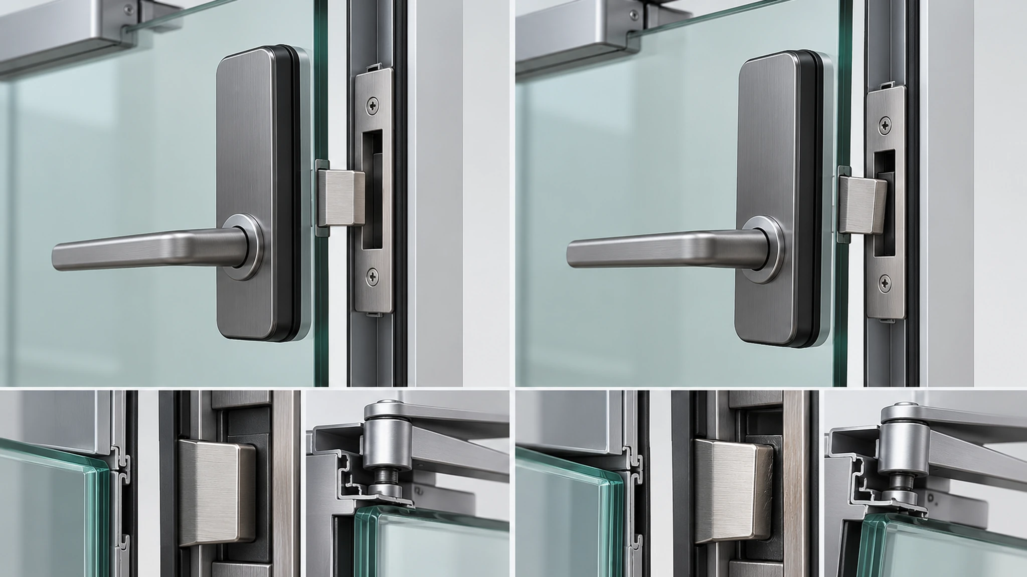 Ausrichtungs- und Lastvergleich für Smart Locks an Glastüren